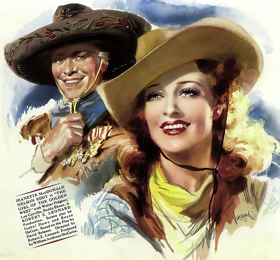 The Girl of the Golden West - 1938 Mixed Media by Movie World Posters