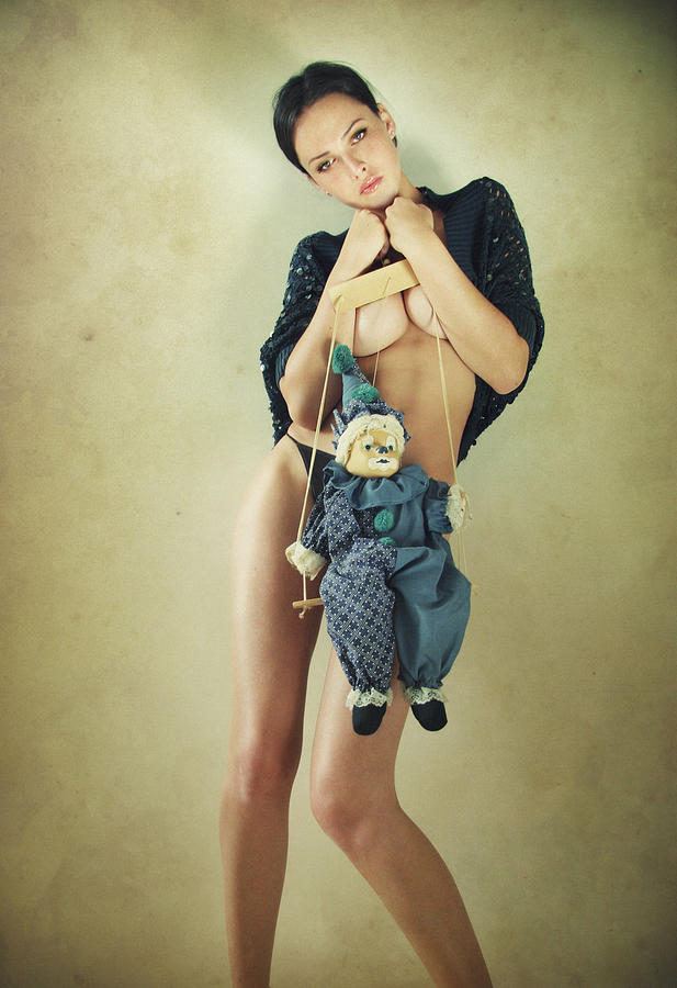 The girl with a doll Photograph by Vizerskaya