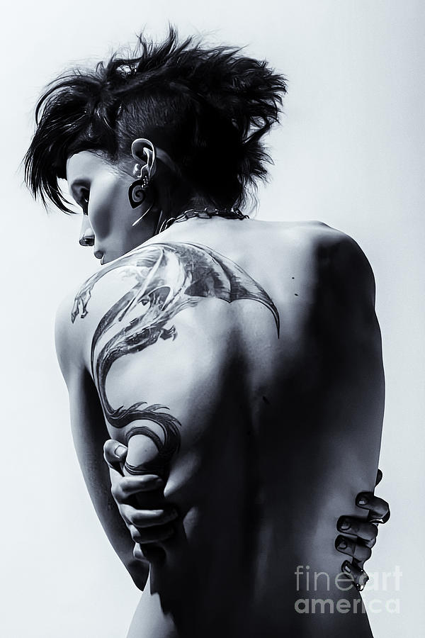 Daniel Craig Photograph - The Girl With The Dragon Tattoo by Gallery Twenty Seven