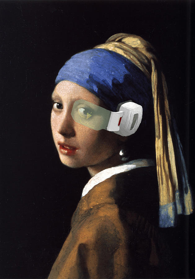 Girl with a Pearl Earring (c. outlet 1665) Acrylic Print