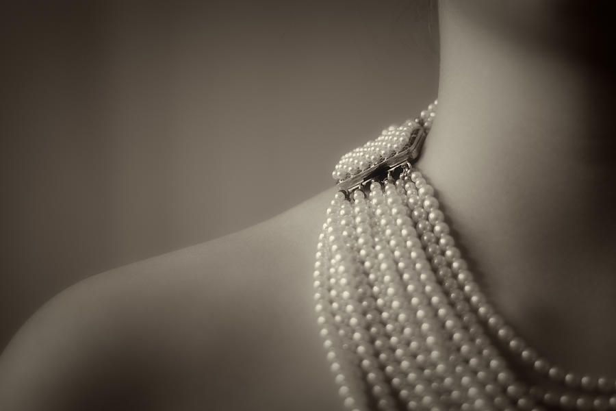 The Girl With The Pearl... Necklace! Photograph by Anna Irving