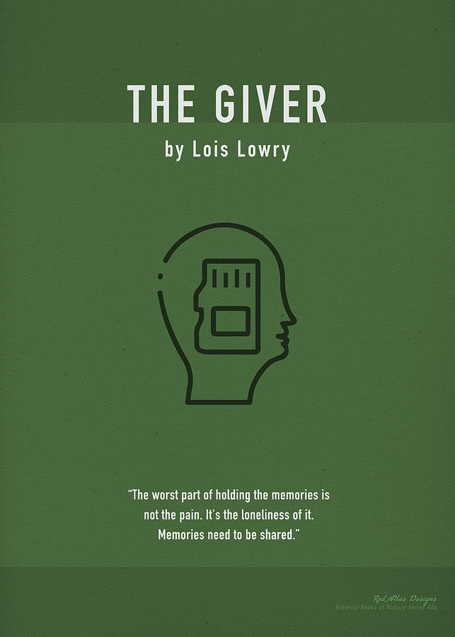 The Giver by Lois Lowry Greatest Books Ever Art Print Series 484 Mixed  Media by Design Turnpike Fine Art America