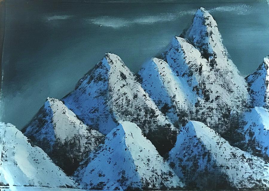 The Glacier Painting By Sushanta Roy Fine Art America