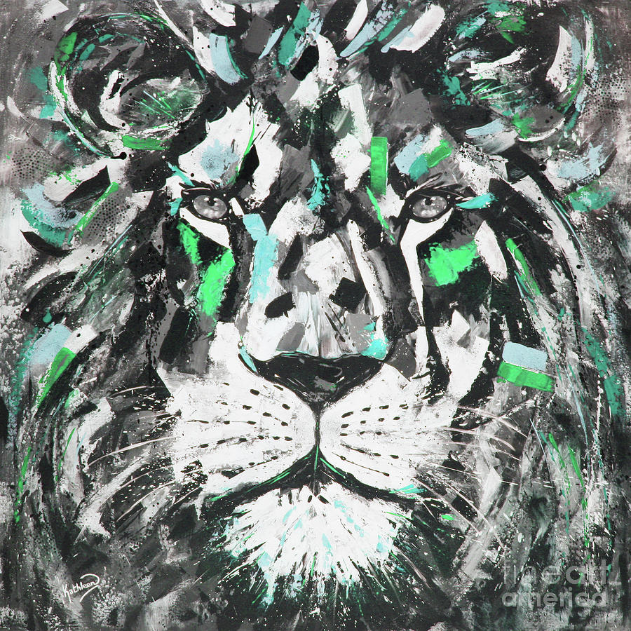 The Gladiator Lion Painting by Kathleen Artist PRO