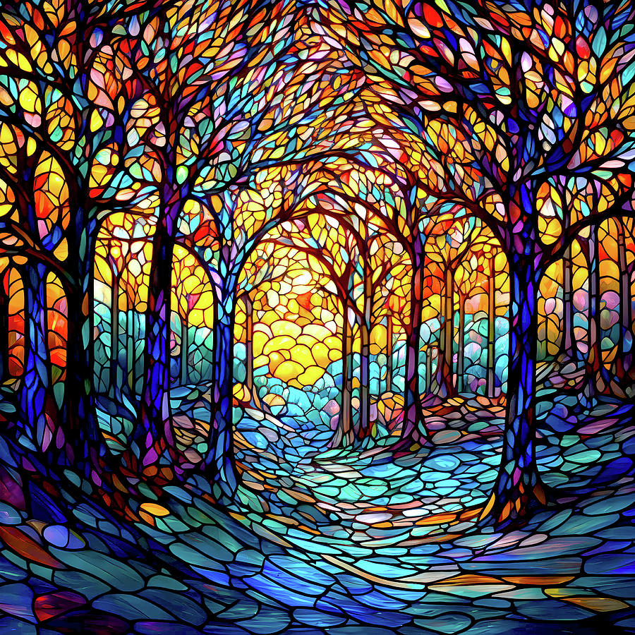 The Glass Forest Digital Art by Peggy Collins