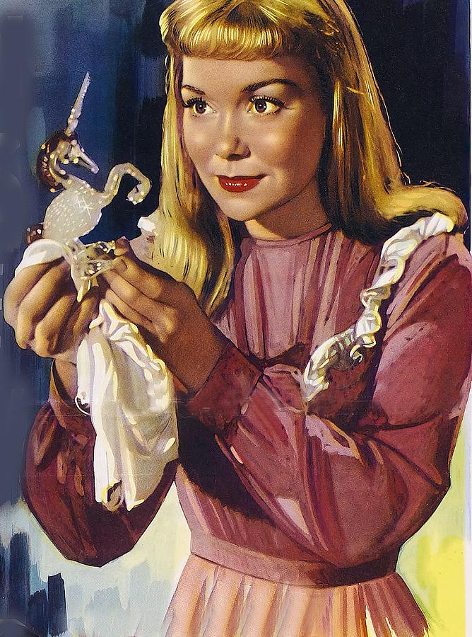 Jane Wyman Painting - The Glass Menagerie, 1950, movie poster base painting by Movie World Posters