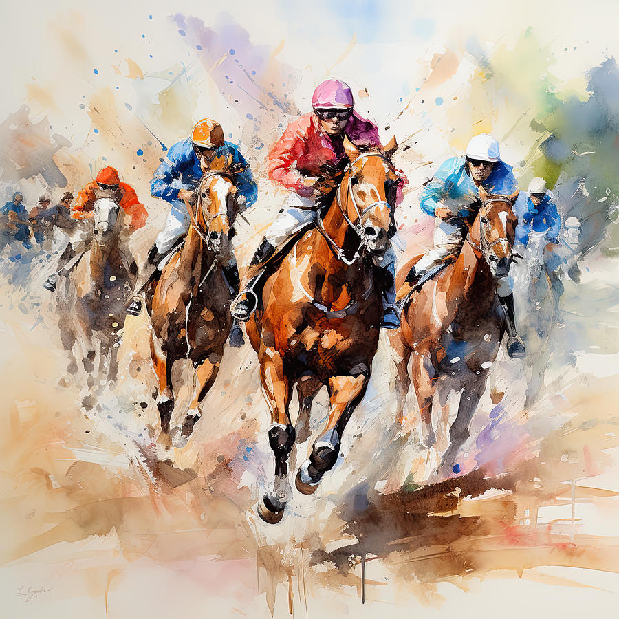 The Glory of the Race Painting by Lourry Legarde