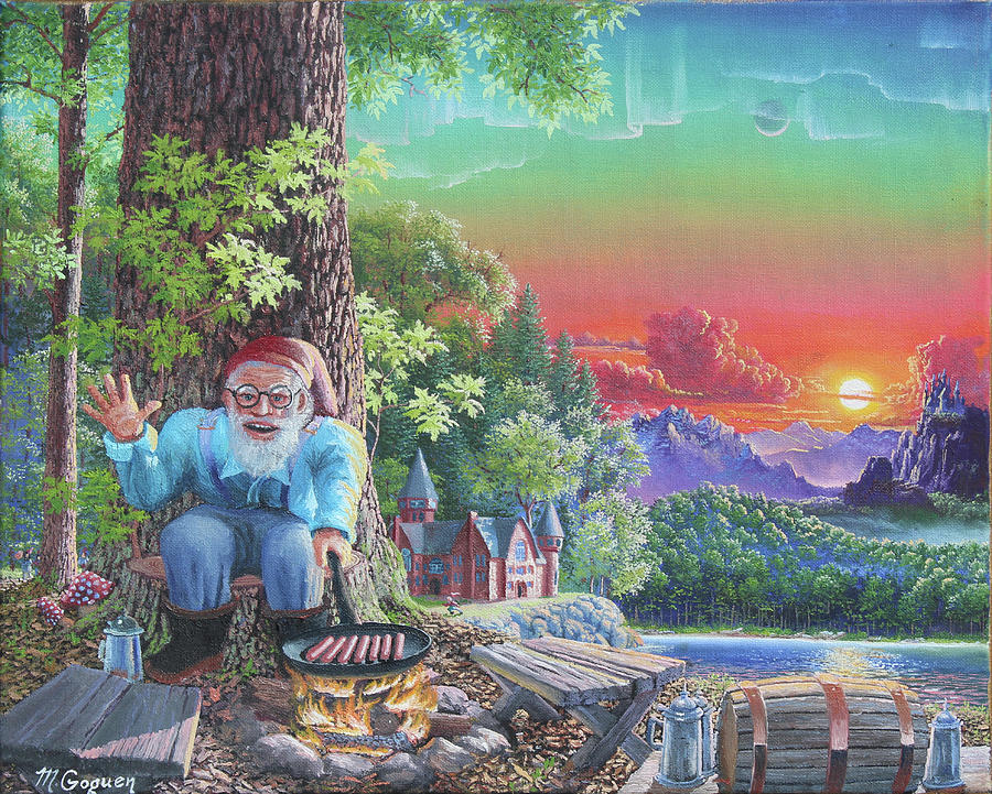 The Gnome Painting by Michael Goguen