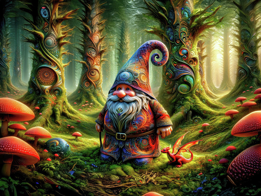 The Gnomes Fractal Forest Photograph by Bill and Linda Tiepelman