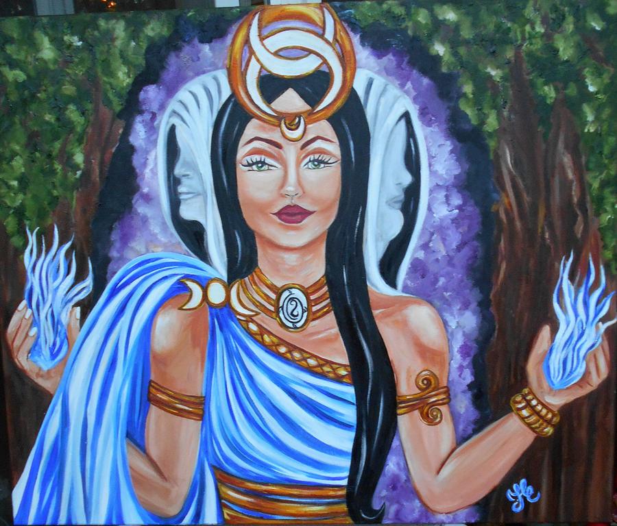 The Goddess Hecate Painting by Yesi Casanova - Fine Art America