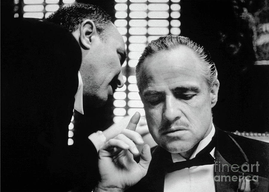 The Godfather - Brando Photograph by Doc Braham