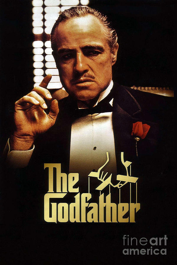 The Godfather Tin Sign Vintage Style Movie Poster Film Advertising Home Theater
