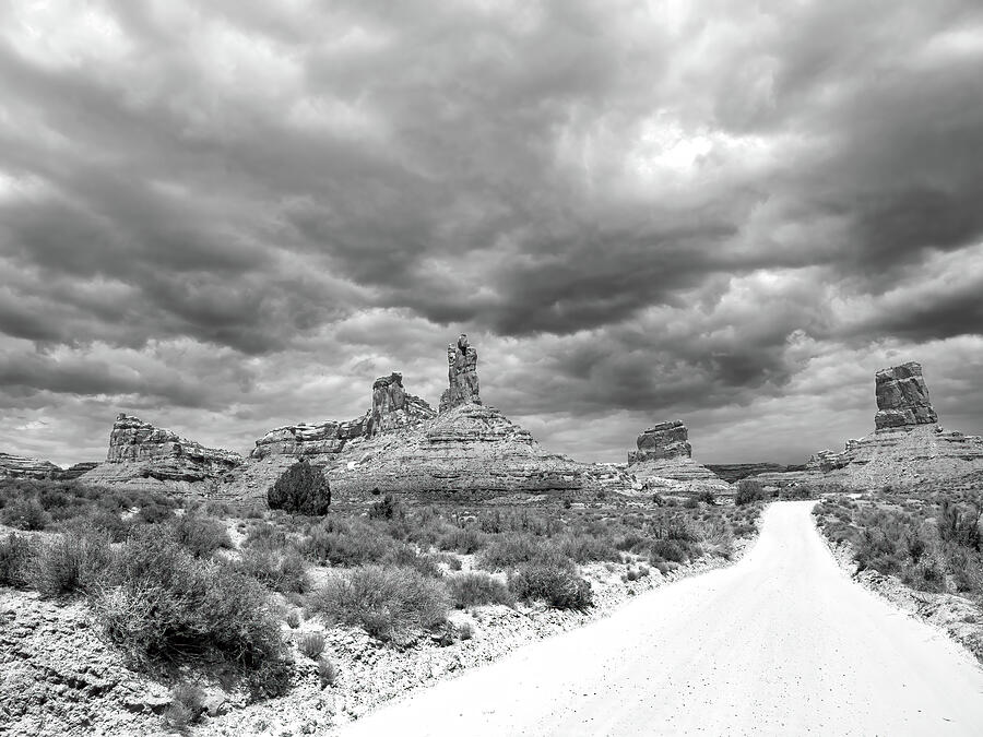 The Black and White Road to the Gods Photograph by Joe Schofield