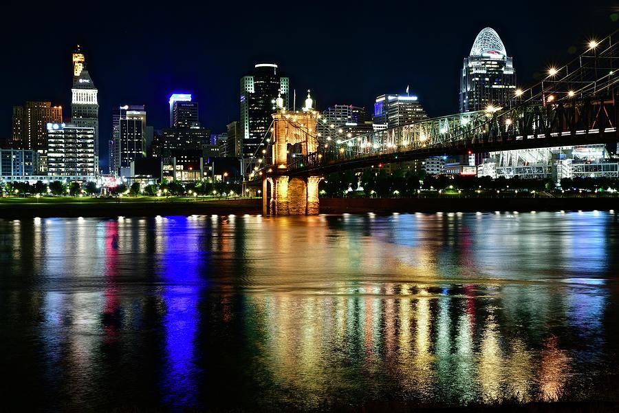 Cincinnati Photograph - The Gold of the Queen City by Frozen in Time Fine Art Photography