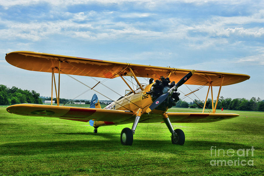 The Golden Age of Flight US NAVY Biplane Trainer Photograph by Paul ...