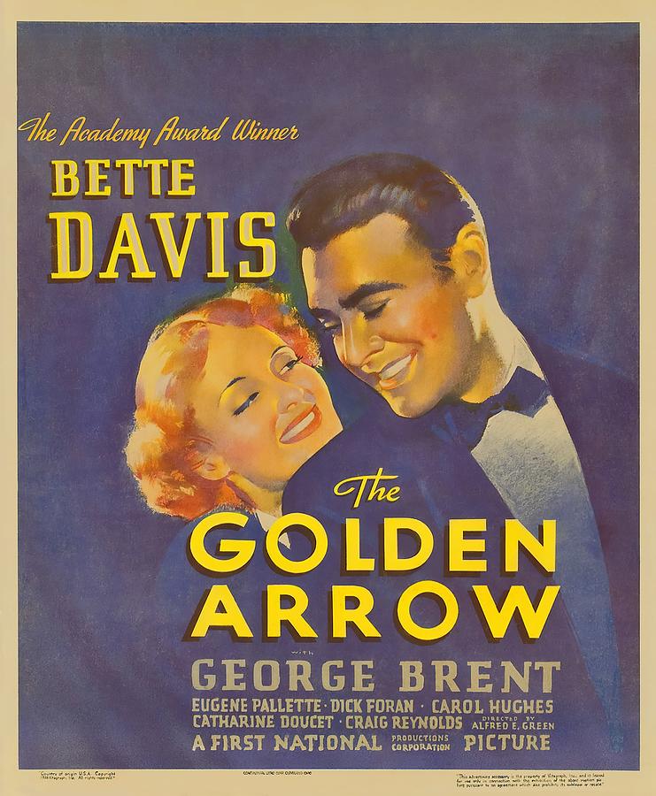 The Golden Arrow, 1936, movie poster Mixed Media by Stars on Art