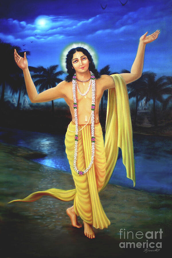 The Golden Avatar Painting by Vishnu Das