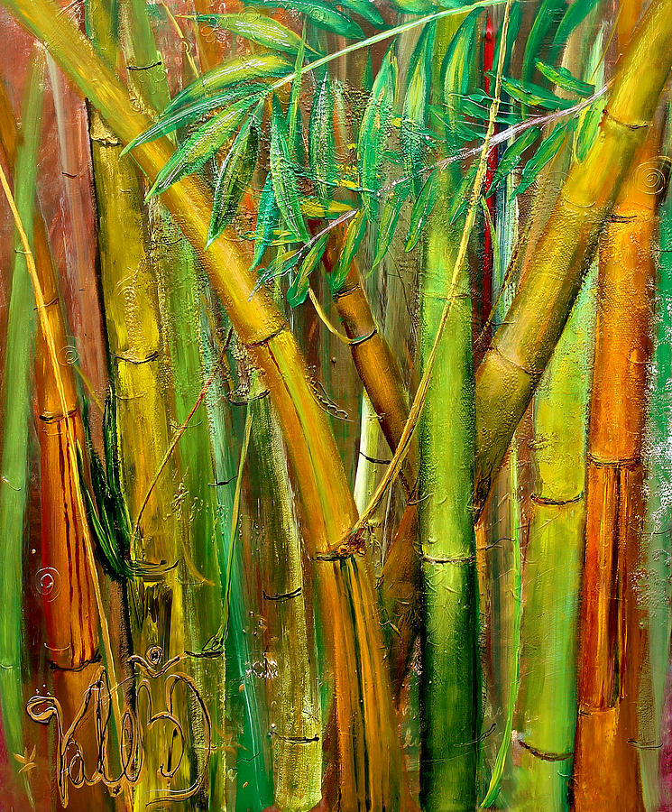 The Golden Bamboo Forest Drawing by Valentina Manavska - Fine Art America