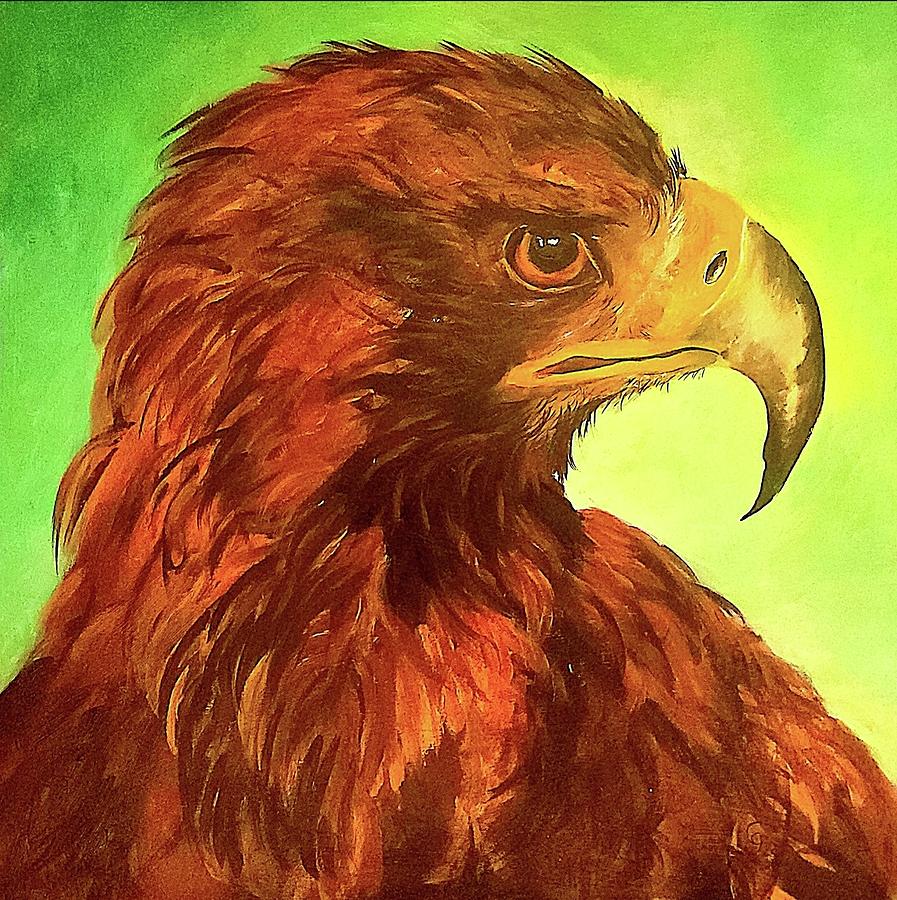 The Golden Eagle  Painting by Cheryl Nancy Ann Gordon