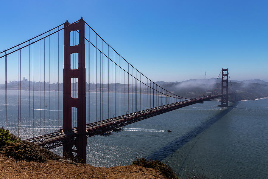 The Golden Gate Bridge at midday Photograph by Ed Clark