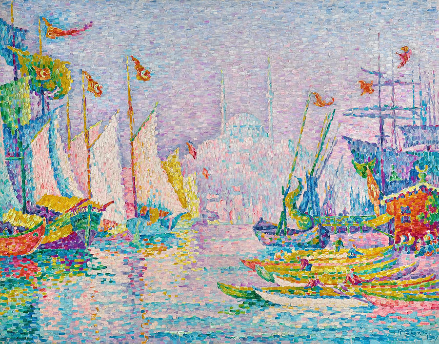 The Golden Horn By Paul Signac Painting