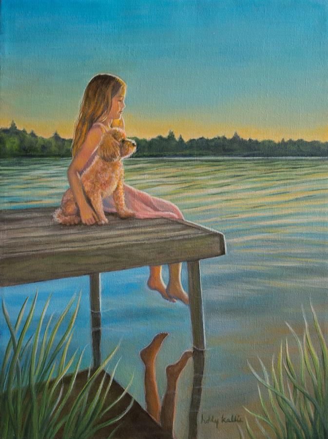 The Golden Hour Painting by Holly Kallie