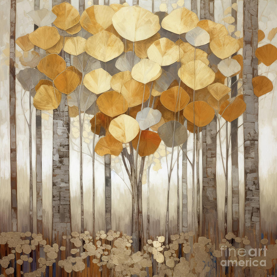 The Golden Tree Painting by Tina LeCour