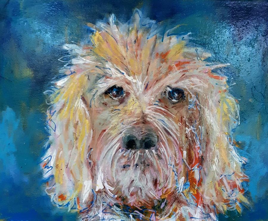 The Goldendoodle Painting by Marysue Ryan