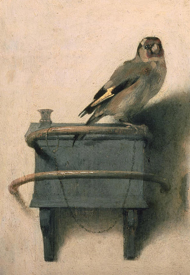 The Goldfinch 1654 painting by Carel Fabritius Painting by Tony Rubino