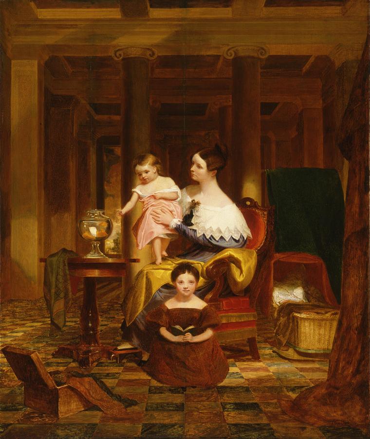 The Goldfish Bowl Mrs Richard Cary Morse And Family Painting By Samuel ...