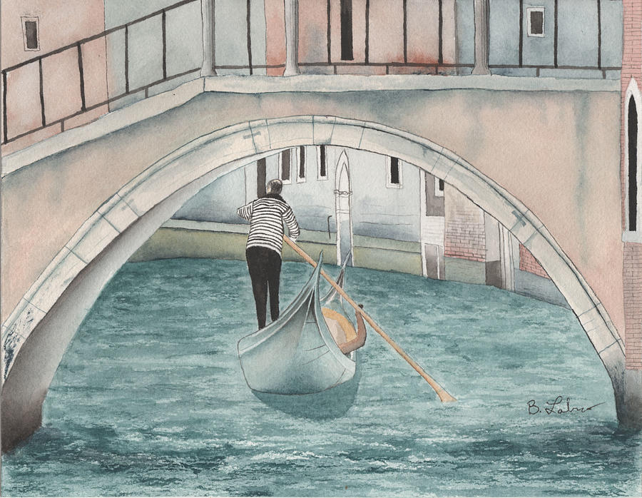 The Gondolier Painting by Bob Labno