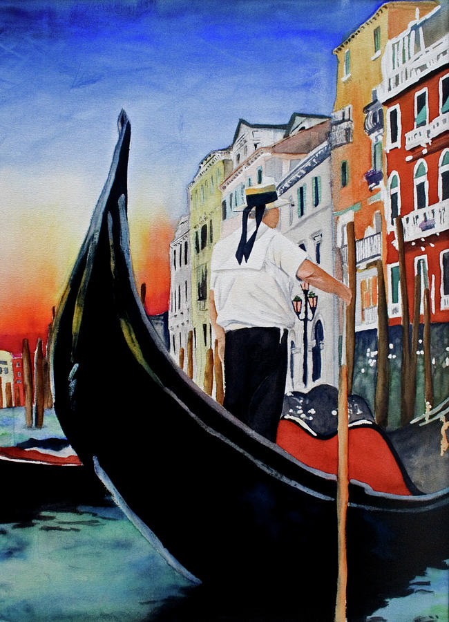 The Gondolier Painting by Cynthia Keenan - Fine Art America