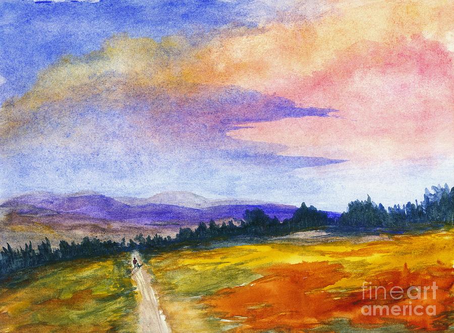 The Good Life Painting - The Good Life Watercolor Landscape Painting by Itaya Lightbourne The Good Life Painting - The Good Life Watercolor Landscape Painting by Itaya Lightbourne
