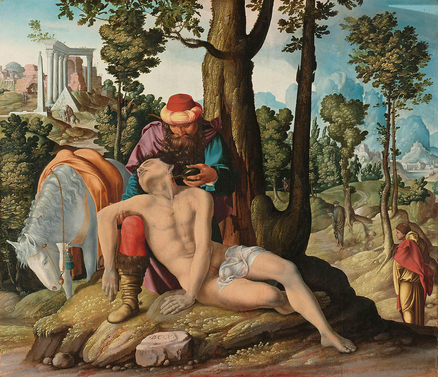 The Good Samaritan Painting by Master of the Good Samaritan
