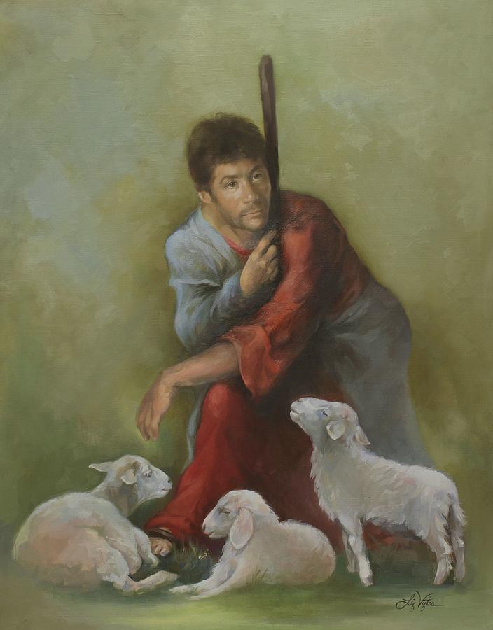The Good Shepherd Painting by Liz Viztes