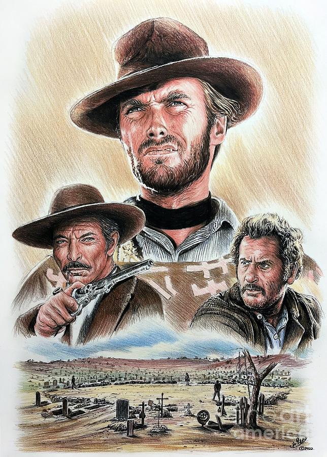 The Good The Bad and The Ugly  Drawing by Andrew Read