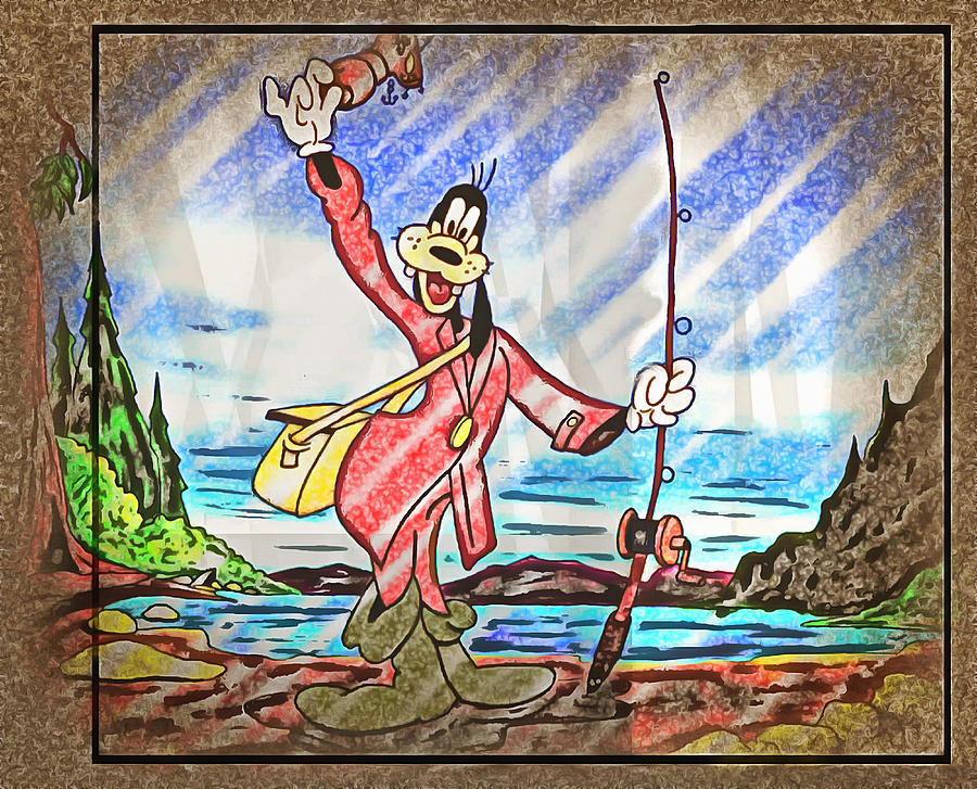 The Goofy Fisherman Digital Art by Mario Carini