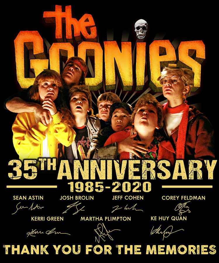 The Goonies 35th Anniversary 1985 2020 Thank You For The Memories Cast ...