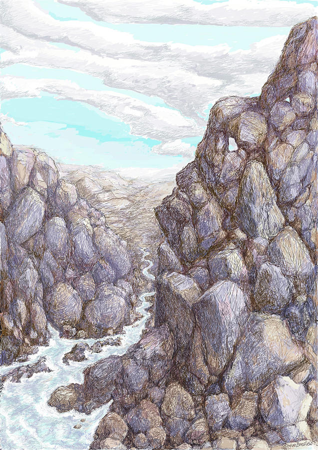 The Gorge Digital Art by Steve Breslow