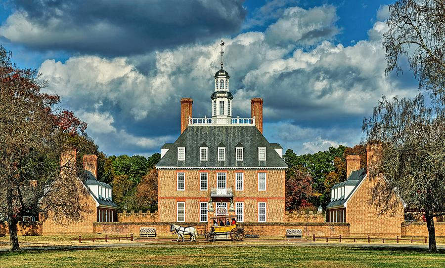 Landmark Photograph - The Governors Palace - Colonial Williamsburg by Mountain Dreams