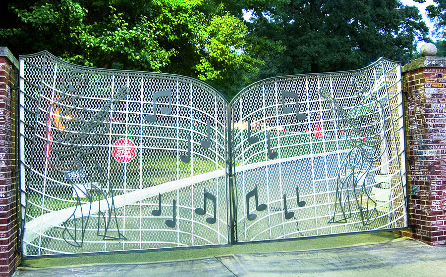 The Graceland Gates Photograph by Bob Pardue