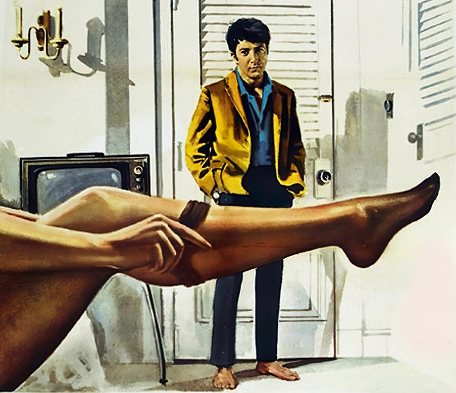 The Graduate, 1967, movie poster base painting Painting by Stars on Art
