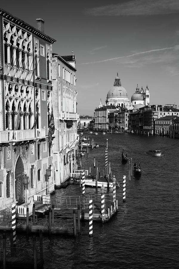 The Grand Canal and the church of Santa Maria della Salute, Venice ...