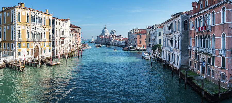 The Grand Canal From The Accademia Bridge. Venice, Italy Photograph