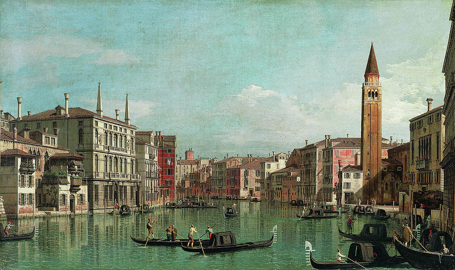 Canaletto Painting - The Grand Canal, Venice, Looking Southeast by Canaletto