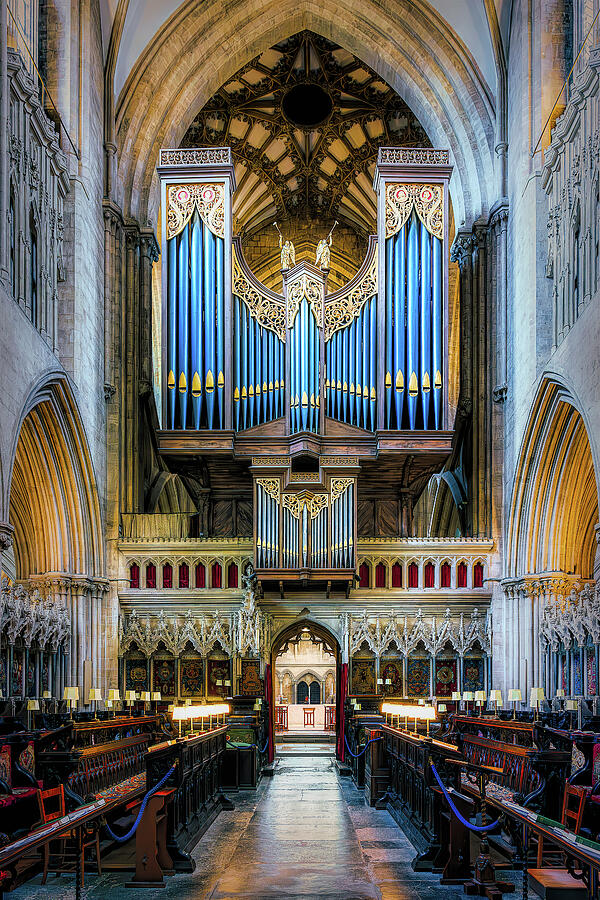 The Grand Organ of Wells Cathedral Photograph by John Wright The Grand Organ of Wells Cathedral Photograph by John Wright