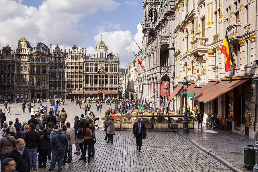 The Grand Place or Grote Mark in Brussels. Photograph by Julian Elliott Photography