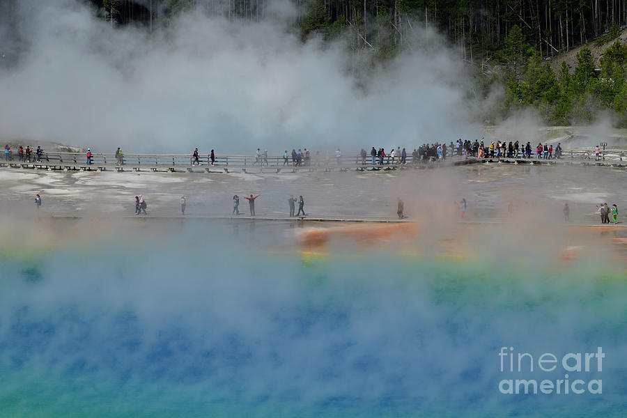The Grand Prismatic and The Boardwalk Photograph by Amazing Action Photo Video