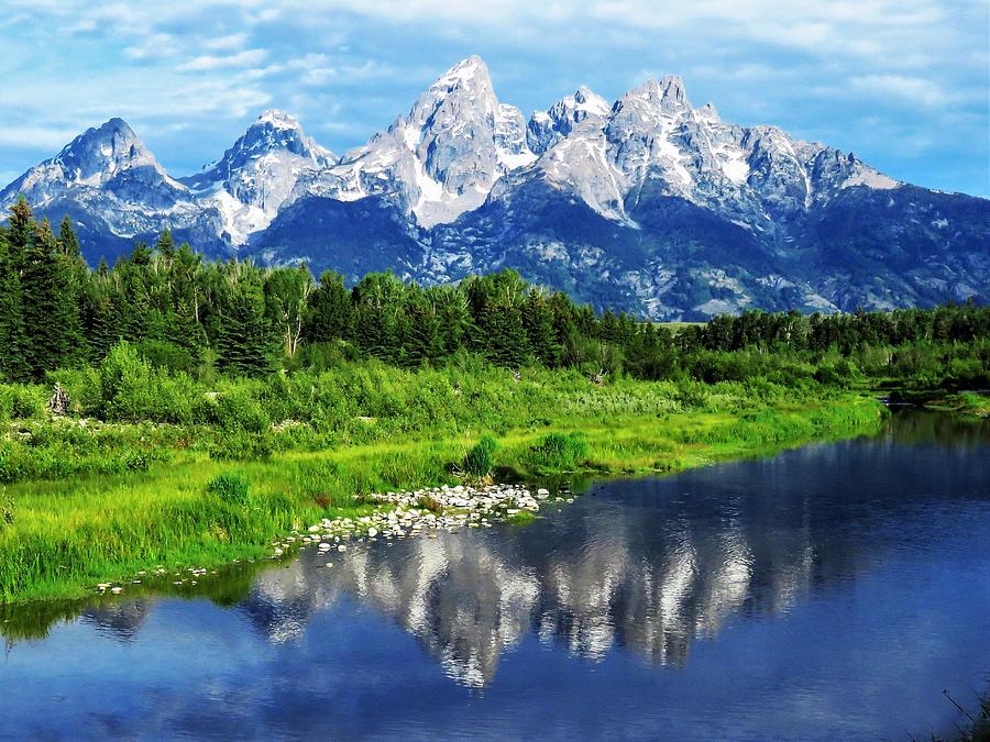 The Grand Tetons Reflected  Photograph by Lori Frisch