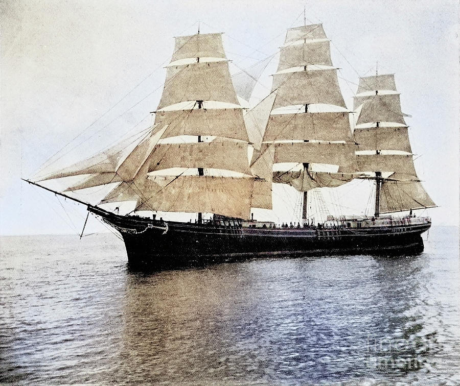 The Granite State A Typical American Wooden Sailing Ship B3 Drawing